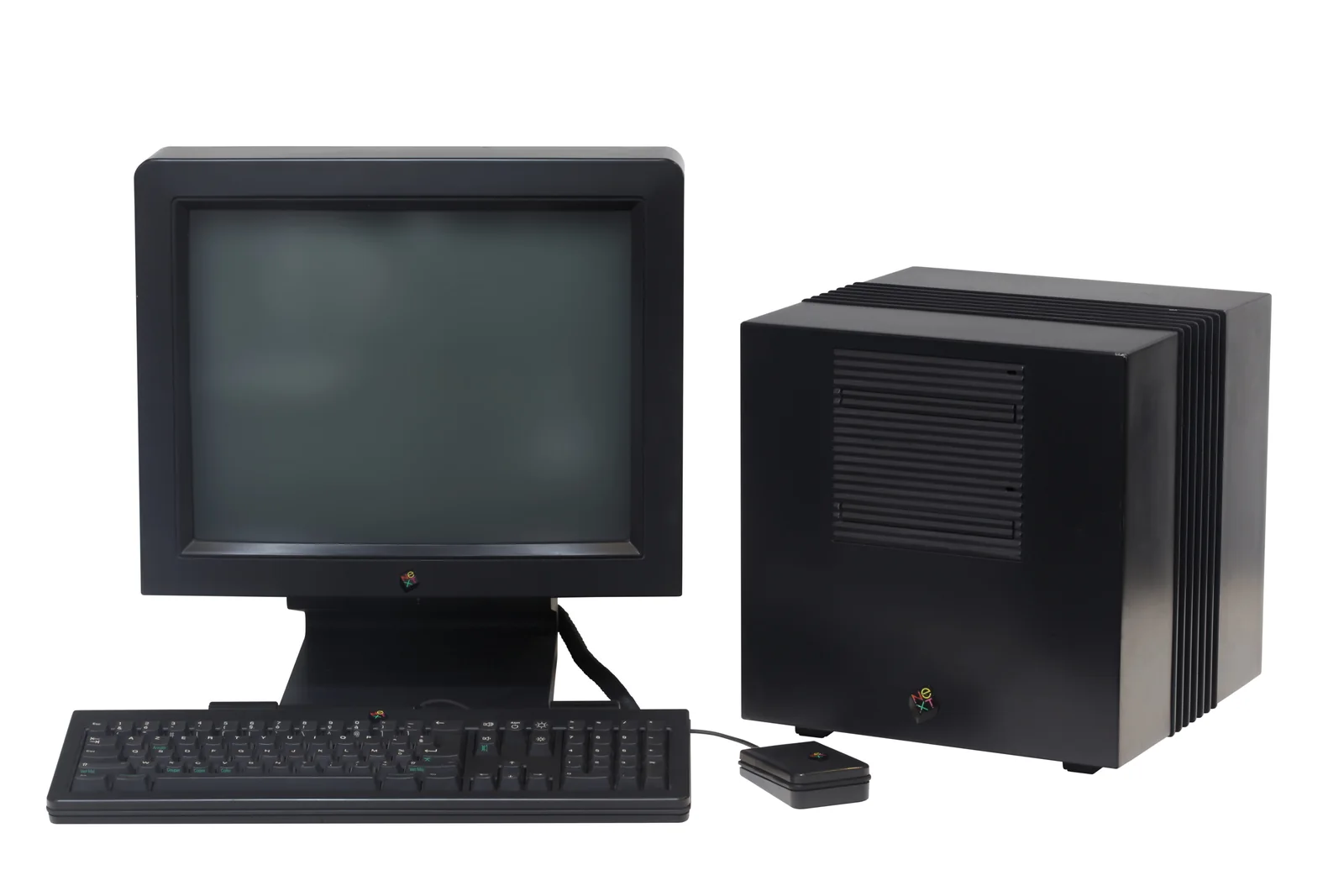 NeXTcube workstation, monitor, keyboard, and mouse